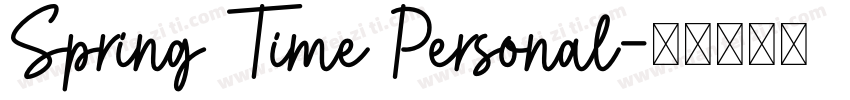 Spring Time Personal字体转换